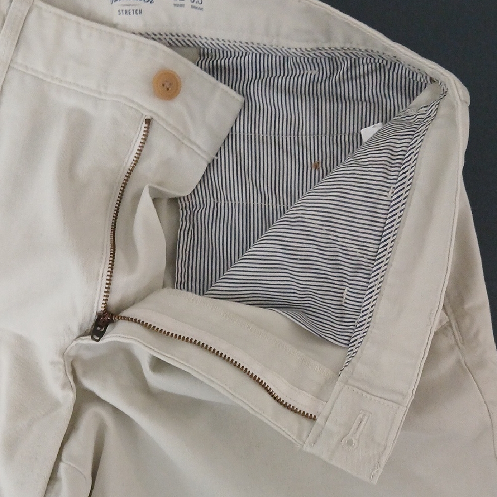 Izod Tan Flat Front Tailored Shorts - Picture 4 of 6
